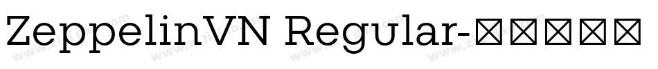 ZeppelinVN Regular字体转换